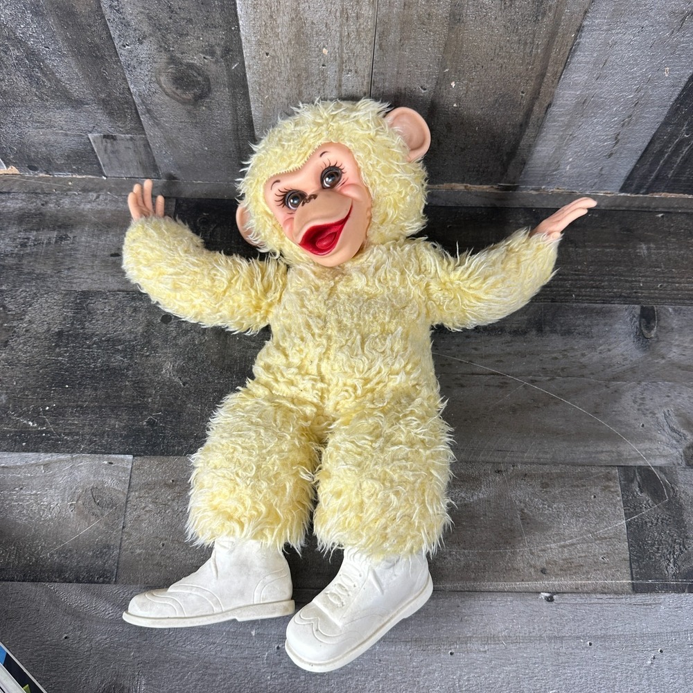 1950s Rushton Tippy Monkey Chimp‎ Howdy Doody Plush Chimpanzee